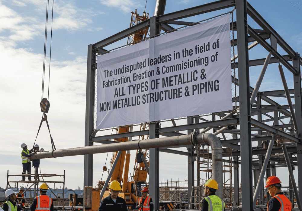 Complex industrial piping system